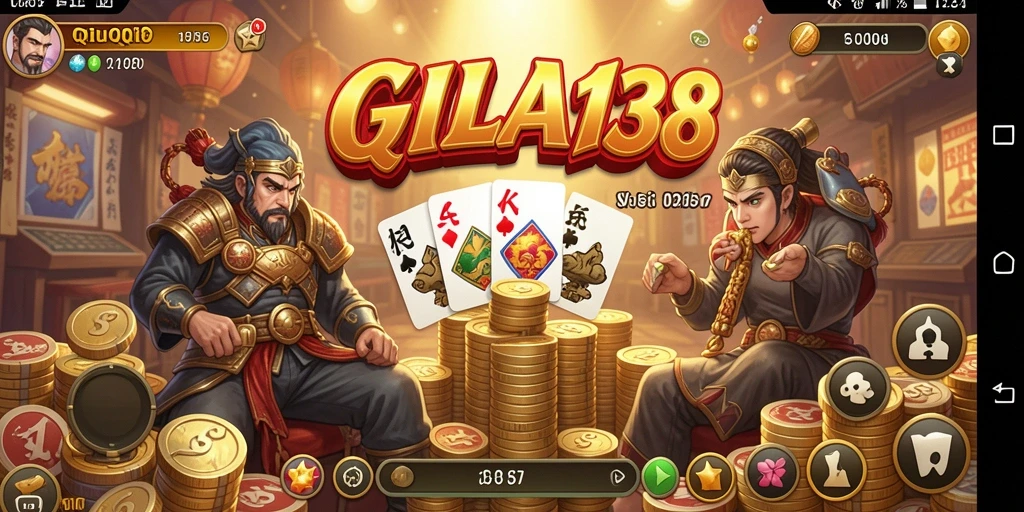 Screenshot menampilkan gameplay seru GILA138 dalam permainan QiuQiu.