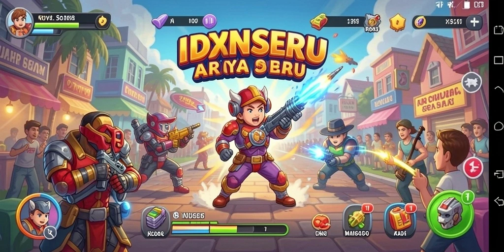 Tampilan gameplay seru dan menarik dari IDNSERU.
