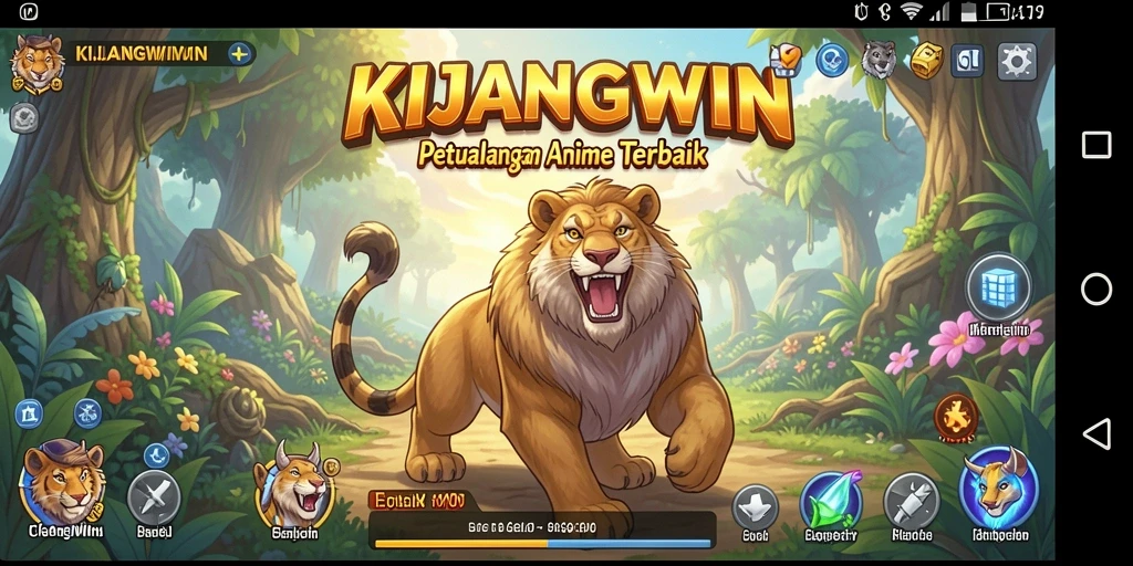 Tampilan gameplay seru dari KIJANGWIN dengan karakter Anime favorit.