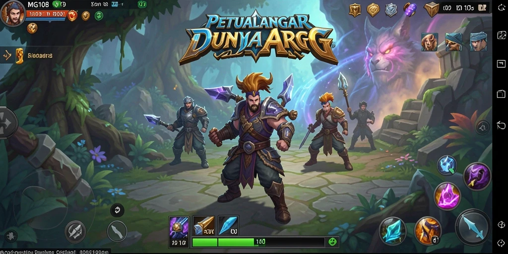 Tampilan gameplay MG108 yang mendebarkan dalam petualangan ARPG.