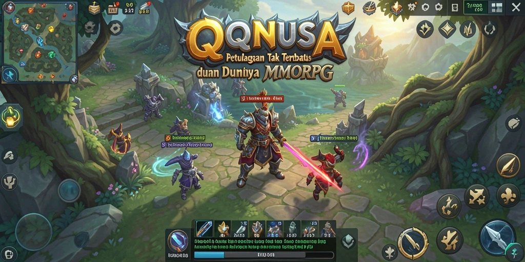 Tampilan menakjubkan dari gameplay MMORPG QQNUSA.
