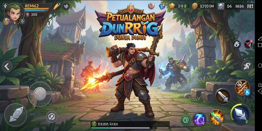 Tampilan menarik dari gameplay RPG di REMI62 yang penuh aksi.