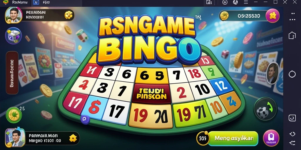 Tampilan utama gameplay Bingo yang seru di RSNGAME.