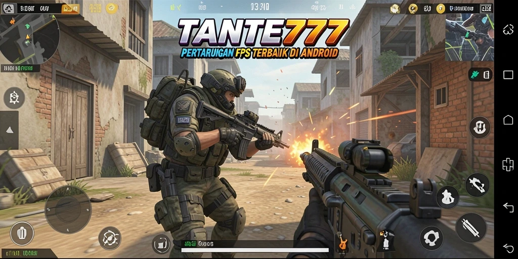 Gameplay seru TANTE777 dengan aksi tembak-menembak yang intens.